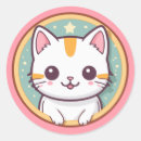 Search for japanese cat stickers Kitten