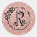 Search for gold r monogram stickers Blush pink
