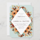 Search for mint green bridal shower invitations Boho
