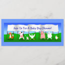 Search for cartoon baby shower invitations Animals
