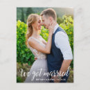Search for elopement announcement postcards We got married