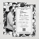 Search for bold floral invitations Baby in bloom