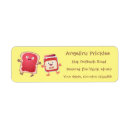 Search for jam return address labels Cute