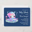 Search for sea creature baby shower invitations Octopus
