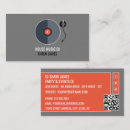 Search for record business cards Music dj