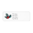 Search for holly return address labels Holidayz
