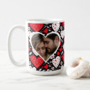 Search for red and white flowers mugs Pattern