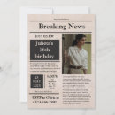Search for breaking news invitations Vintage