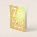 Search for 70th birthday cards Stylish