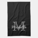 Search for black and white monogram tea towels Monogrammed