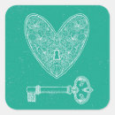 Search for heart key stickers Abstract