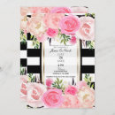 Search for black and white striped wedding invitations Flowers
