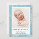 Search for blue birth announcement cards Newborn