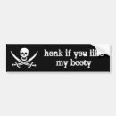 Search for booty bumper stickers Pirate
