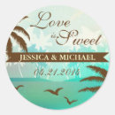 Search for beach save the date stickers Aqua