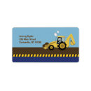 Search for construction birthday return address labels Digger