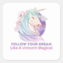 Search for follow your dreams stickers Unicorn