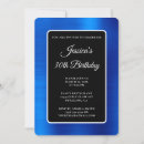 Search for royal blue and white birthday invitations Modern