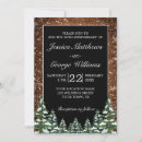 Search for christmas tree wedding invitations Rustic