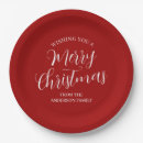 Search for christmas tableware Red