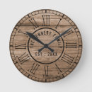 Search for roman numeral clocks Wood
