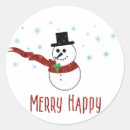 Search for red snowman stickers Winter