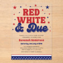 Search for fireworks baby shower invitations Red white and due