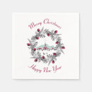 Search for christmas scene napkins Winter landscape