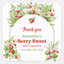 Search for retro pink gingham stickers Strawberry baby shower