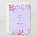 Search for lavender and gold wedding invitations Lilac