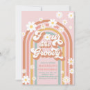 Search for boho 4th birthday invitations Four ever groovy