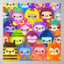 Search for cute characters posters Pattern