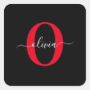 Search for stylish black and white stickers Monogrammed