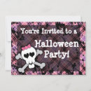 Search for girly skull invitations Skull and crossbones