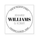 Search for circular address rubber stamps Minimalist