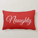 Search for naughty or nice cushions Red