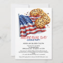 Search for memorial gathering invitations Stars and stripes
