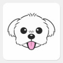 Search for bichon frise stickers White dog