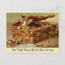 Search for vintage happy new year postcards Holly