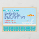 Search for vintage pool party invitations Summer
