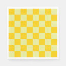 Search for yellow gingham napkins Chequered