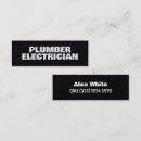 Search for plumbing and electrical business cards Installation