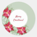 Search for watercolor poinsettia stickers Red