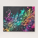 Search for music notes puzzles Modern
