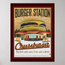 Search for vintage burger posters Restaurant