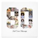 Search for 80th birthday posters Black and white