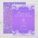 Search for purple and white invitations Lavender