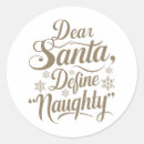 Search for naughty santa stickers Celebration