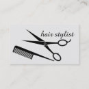 Search for hair comb business cards Silver