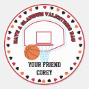 Search for basketball valentine stickers Sports